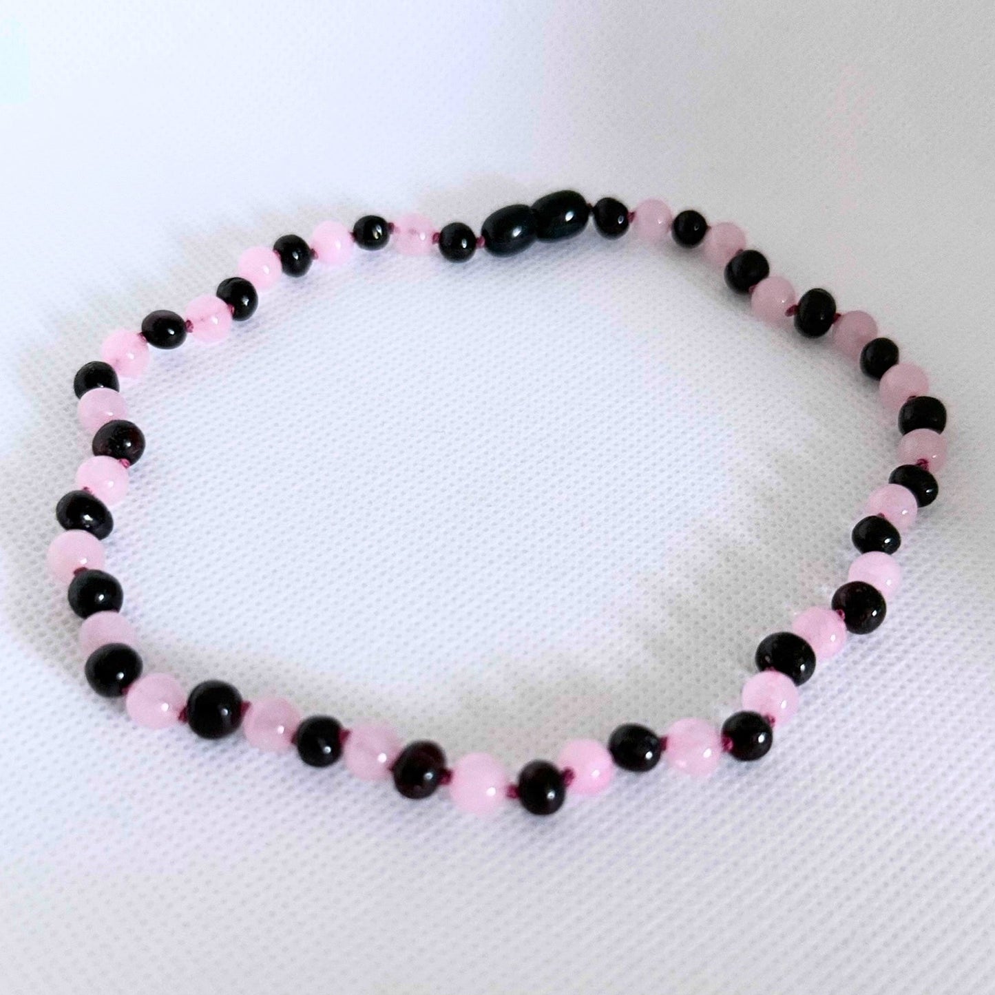 Molasses Amber & Rose Quartz-13 inch