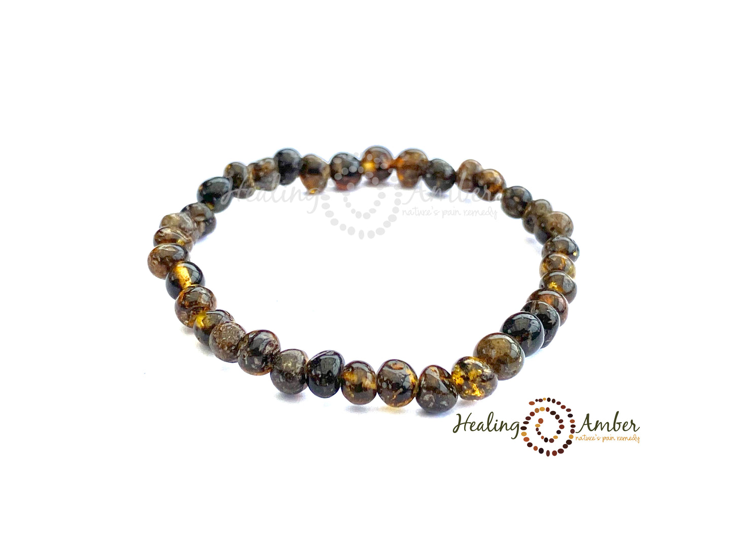 Molasses Olive Speckle-Circle-6.5" stretch