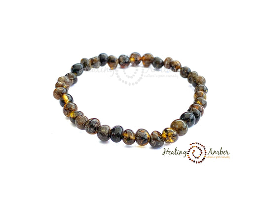Molasses Olive Speckle-Circle-6.5" stretch