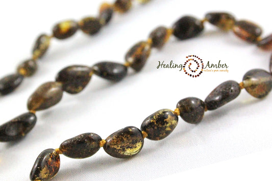 Molasses Olive Speckle-Oval-20 inch